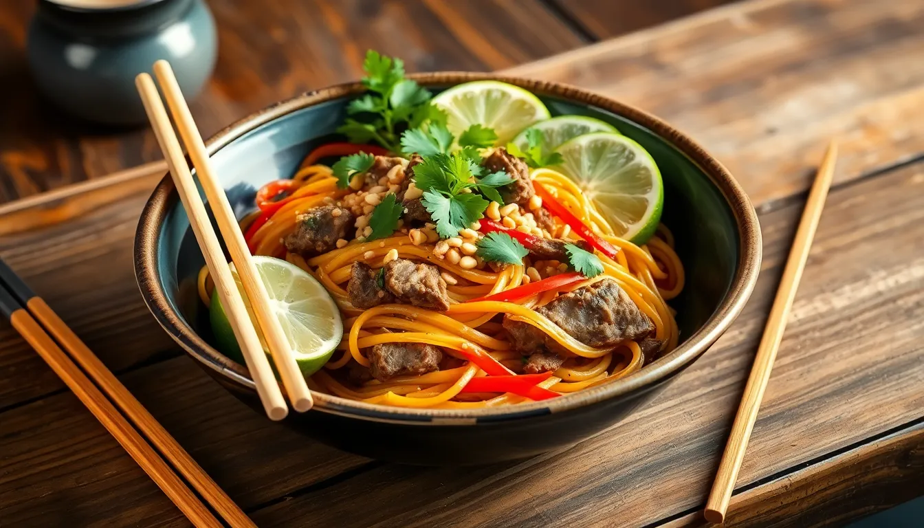 Quick & Easy Thai Beef Noodles: A Family Favorite Recipe